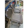 Image 3 : 2 Heavy Iron + Leather Counter / Bar Stools, Beautiful Chairs 28" seat height