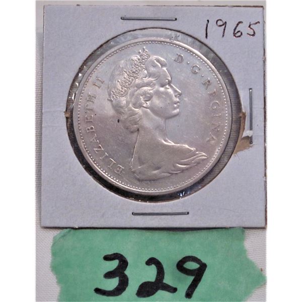 Canada silver dollar 1965