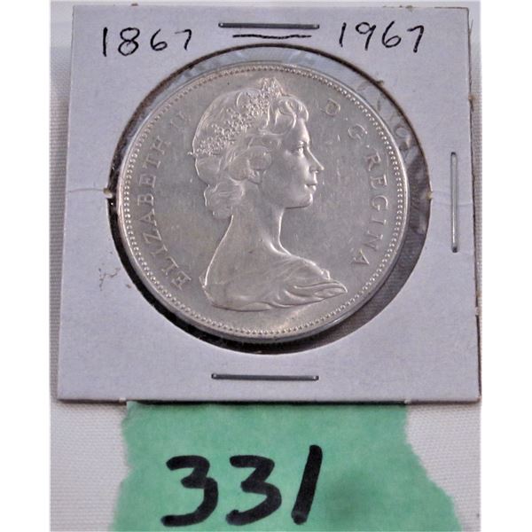 Canada silver dollar 1867-1967