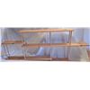 Image 2 : 2 - 31" X 13.5" hanging wall knick knack holders - wood