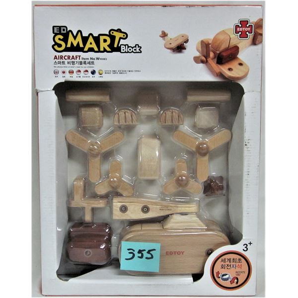New smart block wooden aircraft building kit