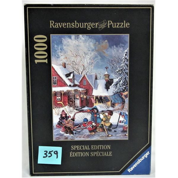 2002 Ravensburger "Pauline Paquet" winter games special 1000 piece puzzle