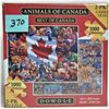 Image 1 : New sealed 2 pack Dowdle folk art 'Best of Canada' & 'Animals of Canada' 1000 piece puzzles