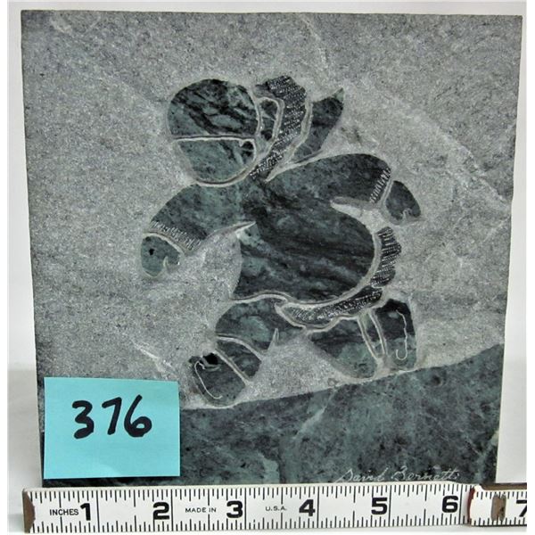 7" X 7" Playtime Eskimo scene by sculptor David Barnett