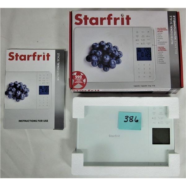 New boxed Starfrit nutritional food scale