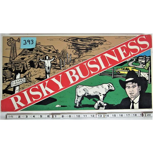 Vintage 1986 Risky Business cattle ranching board game