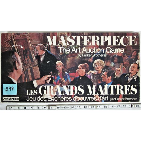 Vintage 1970 masteriece art auction board game