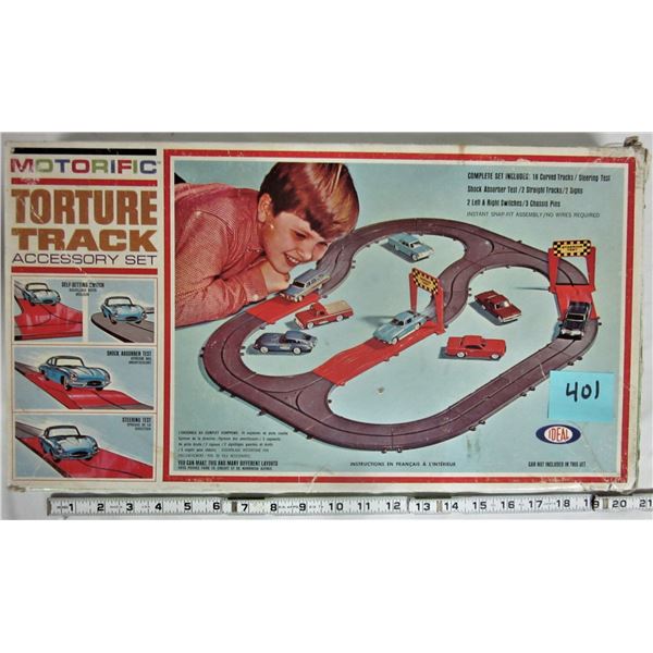 Vintage 1965 Ideal "Motorific" Torture Track accessory kit