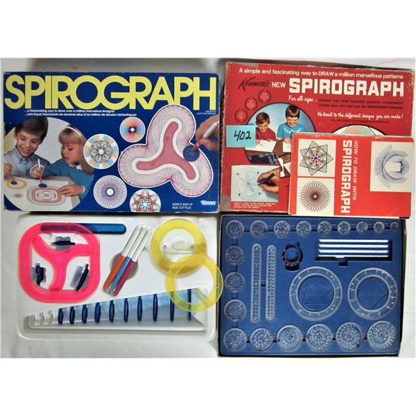 1968 Kenner Spirograph - boxed, with instructions. Plus 1986 Spirograph boxed, 3 original pens.