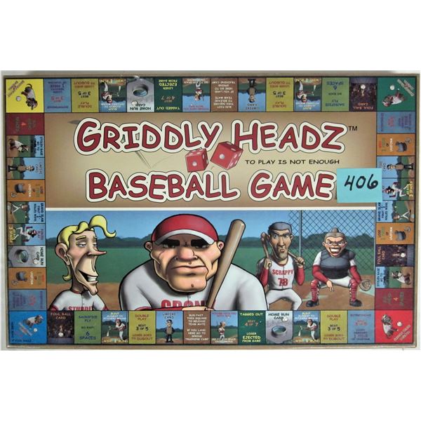 Griddly Headz baseball board game