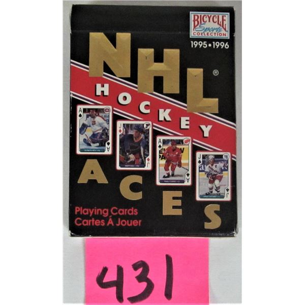 1995-96 Bicycle NHL hockey aces photo playing card set