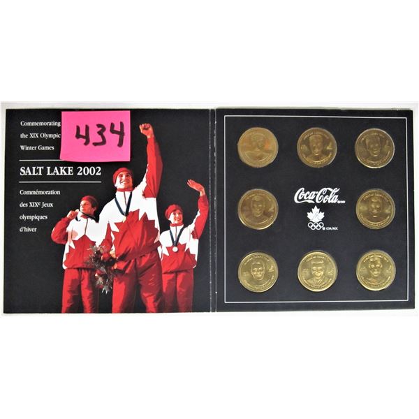 Set of 8 Coca-Cola 2002 Olympics Salt Lake City NHL player Canadian coins