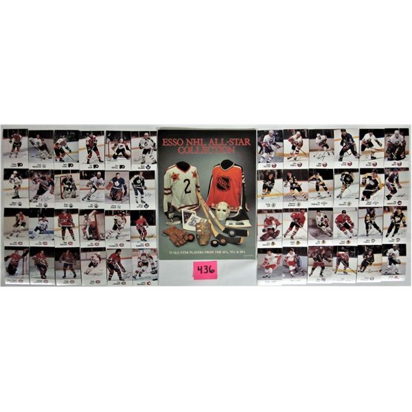 Vintage ESSO NHL All-star collection complete set album 48 plus