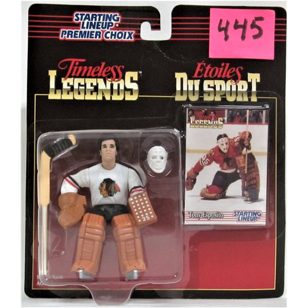 1995 Starting lineup timeless legends Chicago Blackhawks Tony Esposito action figure