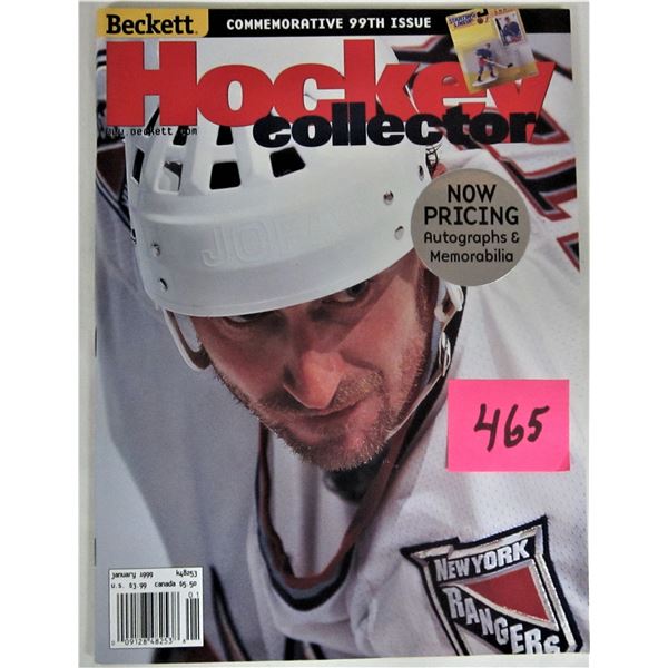 Beckett hockey collector magazine commemorative 99th issue NYR Gretzky cover