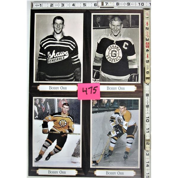 Sheet of 4 Bobby Orr pictures