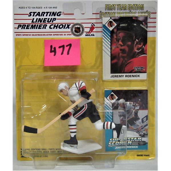 New 1st edition 1993 starting lineup NHL Jeremy Roenick action figure