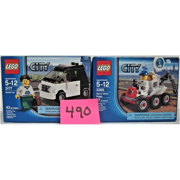 2 new sealed 2011 Lego 3177 small car 3365 space moon buggy