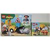 Image 2 : 2 new sealed Lego Duplo sets 2010 little piggy 2020 10930 Bull Dozer