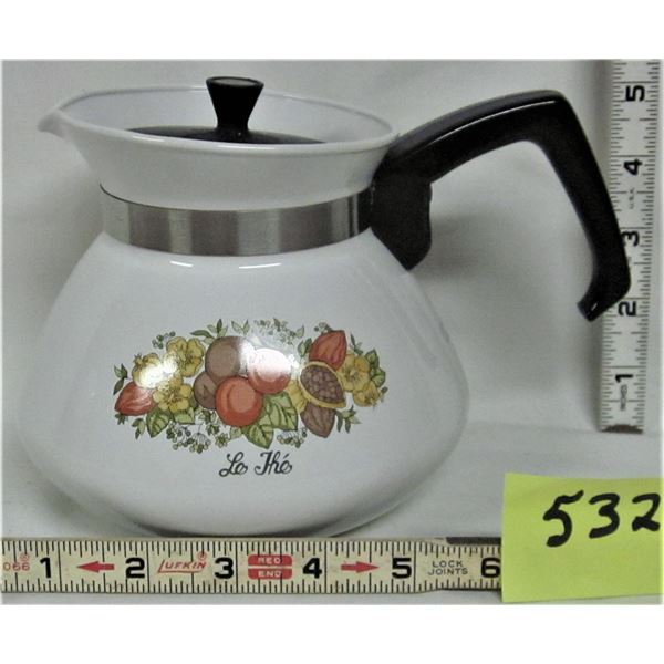 Vintage Autumn Harvest Corningware P-104 6 cup teapot