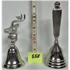 Image 1 : Pair of silver tone dinner bells