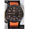 Image 2 : New boxed tin Bass Pro Shops water resistant watch orange plastic strap