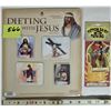 Image 1 : New set of 4 "Dieting with Jesus" magnet set plus st. Otto air freshener patron saint of parking