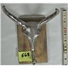 Image 1 : silver plated long horn steer coat hook