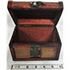 Image 3 : Wooden treasure chest jewelry box see description