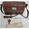 Image 1 : Vintage Mexican Casa Flores tooled leather (goat) purse