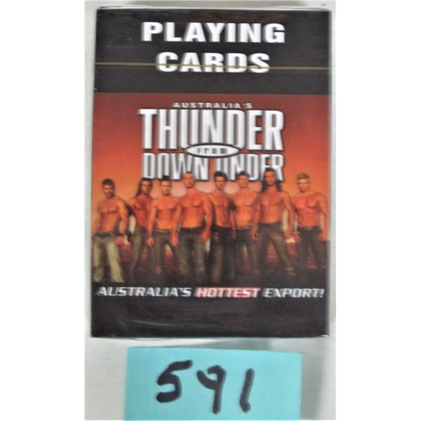 New sealed Thunder Down Under Australian male dancers playing cards