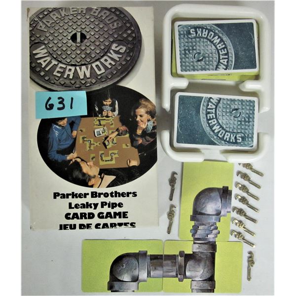 1972 Parker bros. waterworks leaky pipe card game
