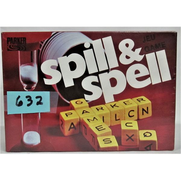 Rare new sealed vintage 1970's Parker Bros spill & spell dice game