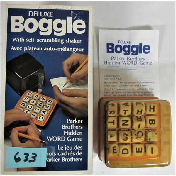 1976 Parker bros deluxe boogle hidden word dice game