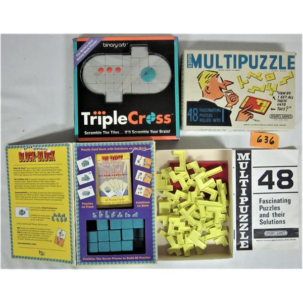 3 sets puzzle blocks
