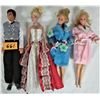 Image 2 : 4 Barbie dolls and assorted genuine Barbie clothing and accessories