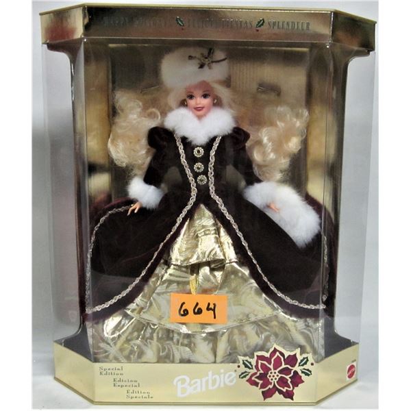 New boxed unopened 1996 special edition Happy Holidays Barbie