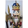 Rare 60" wooden festive Christmas nutcracker decoration
