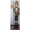 Image 2 : Rare 60" wooden festive Christmas nutcracker decoration