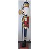 Image 3 : Rare 60" wooden festive Christmas nutcracker decoration