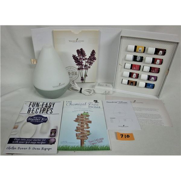 New unused Young Living essential oil dewdrop diffuser with instructions