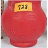 Image 3 : Vintage plastic red smiley face Kool Aid pitcher with 4 matching cups (2 red, 2 white)