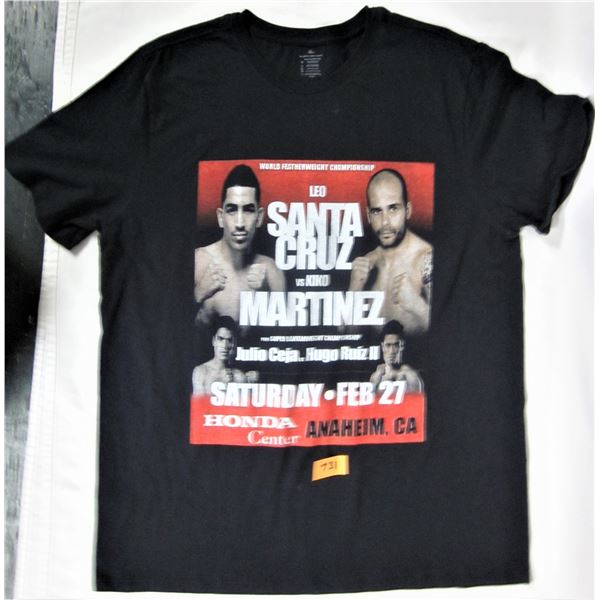 New XL boxing world featherweight championship souvenir t-shirt