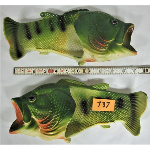 Pair of new rubber fish slippers