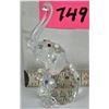 Image 1 : Swarovski crystal 3.25" elephant sitting with raised trunk