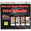 Image 1 : Rare 1992 Marvel super heroes calendar 365 color illustrations comic book covers