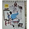 Image 1 : 12" X 10" glass framed Norman Rockwell print