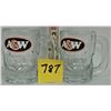 Image 1 : Pair of vintage A&W glass baby rootbeer mugs