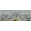 Image 1 : 12 piece set miniature porcelain tea set 4 cups and saucers, teapot with lid and cream and sugar