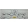 Image 2 : 12 piece set miniature porcelain tea set 4 cups and saucers, teapot with lid and cream and sugar